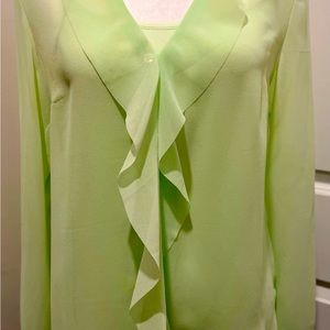 Ann Taylor mint green cami and blouse